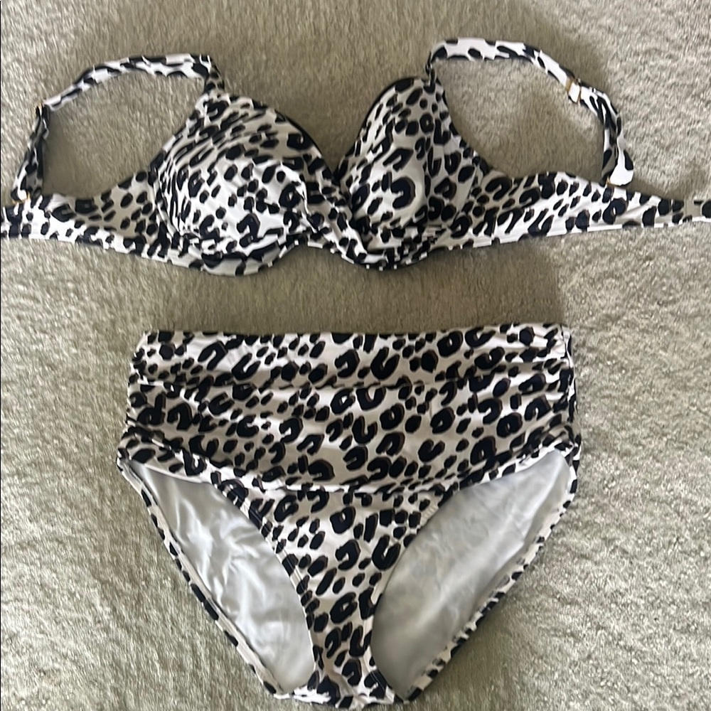 Leopard Print Bikini Set
